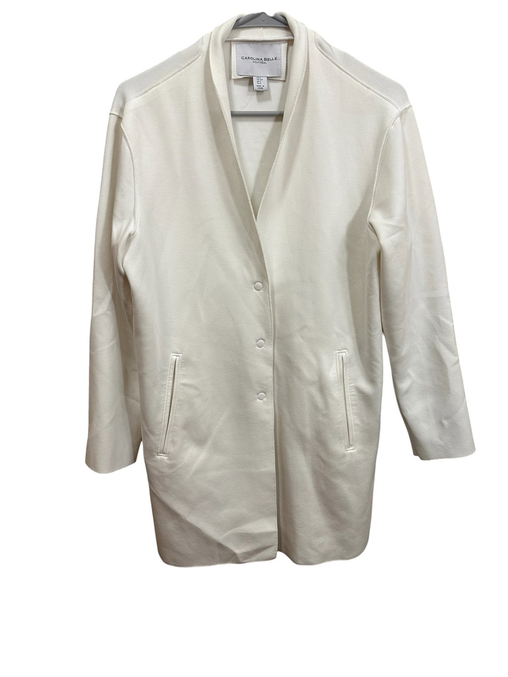 Carolina Belle Montreal White Oversized Blazer Small